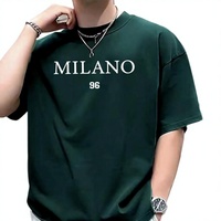 T-shirt en jersey uni pour homme de haute qualité, 180 GSM, 100% coton, impression sérigraphique, logo personnalisé, coupe classique, col rond, manches courtes