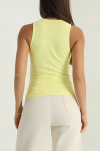 Nouveau débardeur d'été pour femme – Meilleur design, décontracté, manches courtes, grandes tailles, respirant, motifs unis/imprimés – Prix abordable, OEM - Product Image 5