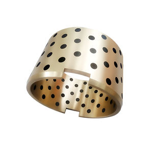 Matériel en bronze durable de douille de cuivre de graphite auto-lubrifiant d'équipement industriel - Product Image 1