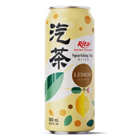 Vietnam's exporteur Rita Private Brand 500ml bruisende ananas thee, hoogwaardige koolzuurhoudende frisdrank, kant-en-klaar, OEM/ODM