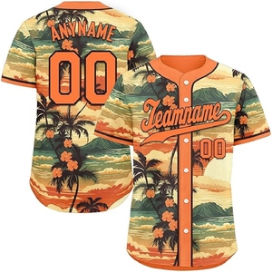Maillot de baseball personnalisé par sublimation, respirant et anti-humidité, uniforme d'équipe pour l'entraînement et les matchs - Product Image 1