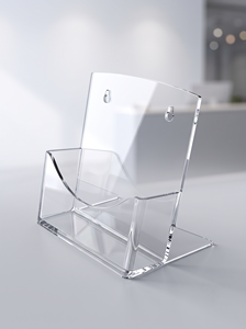 Expositor de Acrílico Transparente Ecológico Premium 2026 para Folletos A5, Personalizable, para Publicidad y Comercio Minorista - Product Image 1