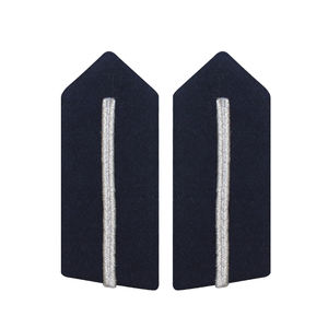 Parche de cuello bordado con hoja de roble dorada, 3 3/4'' de largo, con cierre de latón, de fieltro no tejido, ecológico, con parte trasera de terciopelo y cierre de clip, para ceremonia - Product Image 4