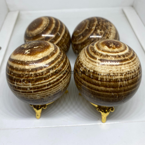Sphère de cristal d'aragonite naturelle en gros, boule de pierre précieuse polie pour la guérison, la décoration intérieure, la méditation, fabricant OEM - Product Image 5