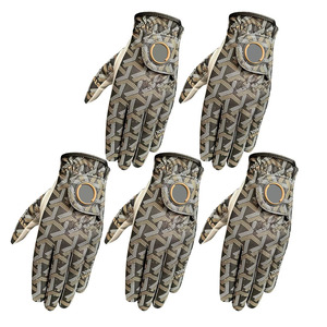 Guantes de golf para mano derecha, cuero genuino, estampado por sublimación, antideslizantes, cierre de gancho y bucle, deportivos unisex - Product Image 2