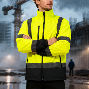 Ultra Bright High Vis Safety Jacket Reflective Stripe Lightweight Fabric Site Supervisor Vest Construction Security Work Apparel - Product Image 6