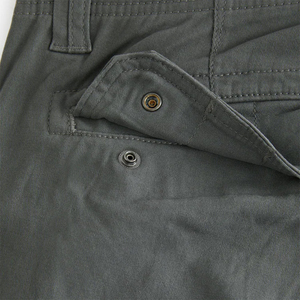 Pantalones Cargo para Hombre de la Mejor Calidad, Color Gris, Algodón y Poliéster, Ligeros, Multibolsillos, Corte Ajustado, Cintura Media, Casual, para Adultos - Product Image 5