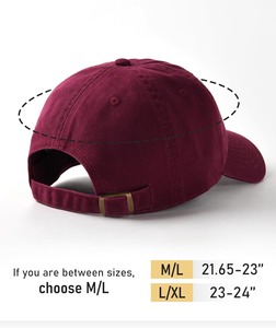 Casquette de baseball bordeaux réglable pour adulte, style décontracté, unie, pour le sport et la protection solaire - Product Image 3
