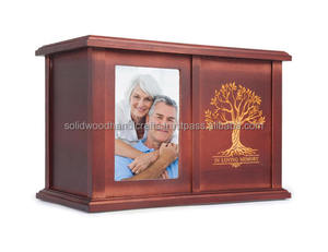 Handmade Wooden Urn <b>Box</b> <b>For</b> Adult <b>Ashes</b> Funeral human Urns Burial Urns With High Quality - Product Image 1
