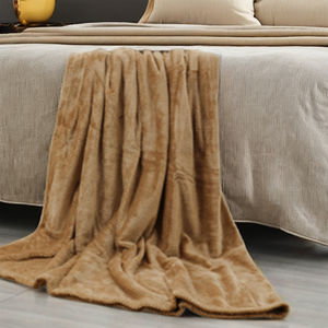 Manta de lana de seda 100% ultra cálida a granel al por mayor manta suave y acogedora con estampado de invierno - Product Image 1