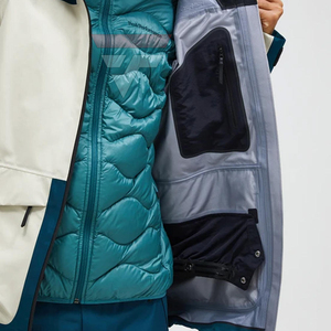 Veste de ski softshell sublimée OEM en polyester, imperméable et respirante pour sports d'hiver, entraînement extérieur par temps froid - Product Image 4