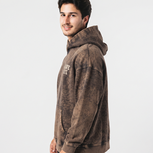 Sudadera con Capucha Vintage Lavada para Hombre, de Algodón Grueso y Forro Polar, Oversize con Hombros Caídos, Tallas Grandes - Product Image 4
