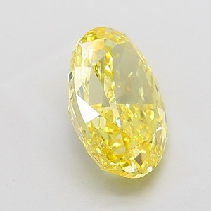 Diamant de taille ovale 3,73 carats, jaune vif fantaisie, excellente finition, clarté VS1, cultivé en laboratoire, certifié IGI, pierre précieuse brillante non montée - Product Image 3