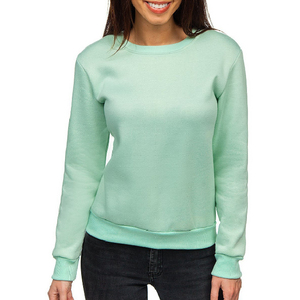 เสื้อสเวตเชิ้ตผู้หญิงคอวี แขนยาว ไซส์ใหญ่ พิมพ์โลโก้ได้ ผลิตจากผ้าฝ้าย 100% เป็นมิตรต่อสิ่งแวดล้อม ระบายอากาศได้ดี - Product Image 1