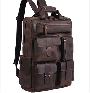 Heritage Craft genuine <b>leather</b> <b>backpack</b> handmade vintage durable spacious <b>laptop</b> travel bag premium stylish unisex everyday use - Product Image 1