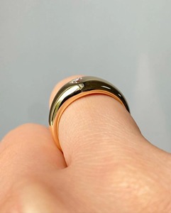 Anillo Vintage con Diamante Cultivado en Laboratorio con Corte Corazón Gitano, Banda de Oro Sólido de 14K con Engaste de Bisel, Anillo Antiguo de Una Sola Piedra, Anillo de Promesa y Boda - Product Image 2