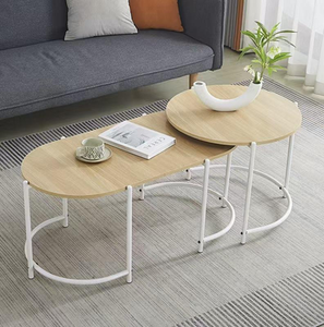 Luxury Simple Slate Tea <b>Table</b> Metal <b>Round</b> Stone Coffee <b>Table</b> for Home Hotel Living Room - Product Image 3