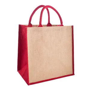 Jute-Tasche modisch feine Jute-Tasche mehrzweck-Handtasche mit Reißverschluss und Griff zu verkaufen zum besten Preis