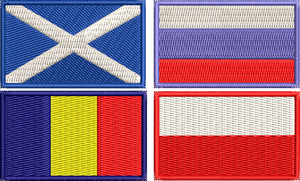 Patch brodé de drapeau national de qualité supérieure – Badge de drapeau national pour vestes, collection de patchs brodés de drapeaux du monde - Product Image 4