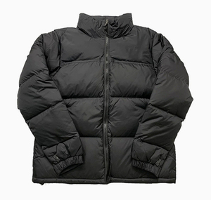Custom Wholesale Winter <b>Puffer</b> <b>Jacket</b> Heavyweight Warm Down Outerwear Manufacturer Black <b>White</b> Colorblock Full Zip <b>Puffer</b> Coat - Product Image 2