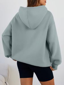 Sudadera con capucha extragrande para mujer, de primera calidad, precio económico, duradera, transpirable, antiarrugas, antidecoloración, deportiva, para invierno y otoño, con logo personalizado. - Product Image 1