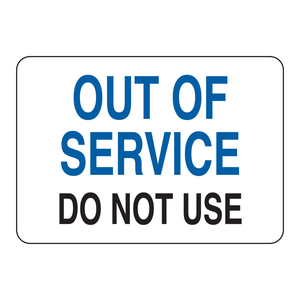 ป้ายห้ามใช้งาน Brady Out of Service สำหรับความปลอดภัยของอุปกรณ์อุตสาหกรรม - Product Image 1