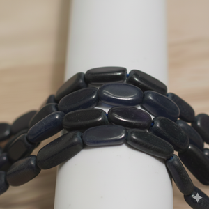 Wholesale Beadsnfashion - Cuentas Sueltas Ovaladas de Jade Azul de 14x8 mm para Hacer Collares, Pulseras y Pendientes - Product Image 2