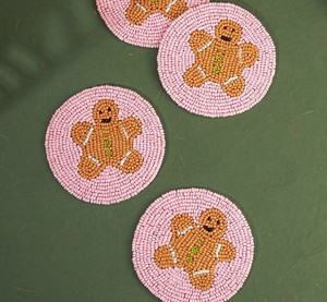 Wholesale Easter Seed Beaded Rabbit <b>Table</b> <b>Coasters</b> Embroidered Decorative Holiday Drink Mats For Home Cafe Restaurant And Events - Product Image 5