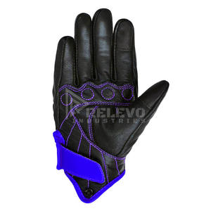 Gants de course professionnels en cuir avec protection des articulations en TPU, protection de la scaphoïde, paume antidérapante, résistants aux chocs, équipement moto - Product Image 6