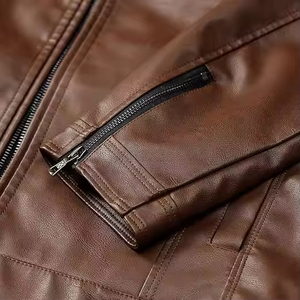 Chaqueta de Cuero para Hombre, Diseño Moderno, Nueva Colección, Chaqueta de Motociclista, Cuero Vacuno de Primera Calidad, Ropa Urbana - Product Image 3