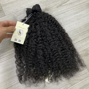 Vente de gros Cheveux humains non traités Extensions de cheveux vietnamiens lisses ondulés Faisceaux de boucles - Product Image 5
