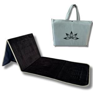 Tapis de prière musulman pliable et imperméable avec dossier - Écologique, durable, portable pour les voyages et l'extérieur, utilisation en mosquée, produits islamiques - Product Image 1