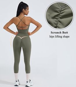 Conjuntos Deportivos de 2 Piezas para Mujer, Tops Deportivos Acolchados, Leggings con Bolsillos, Conjuntos de Gimnasio - Product Image 3
