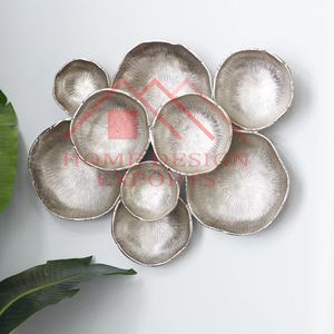 Decoración de Pared Abstracta de Aluminio, Calidad Premium, Recubrimiento de Níquel, Ecológica, para Interiores/Exteriores, Decoración para Sala de Estar - Product Image 4