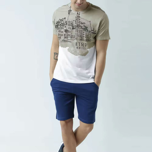 Camiseta Gráfica de Algodón Suave Premium para Hombre, Estilo Casual Oversize, Cuello Redondo, Manga Corta, Estampada, Streetwear, Cómoda y a la Moda - Product Image 4