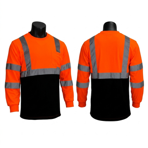 High Visibility <b>Work</b> Jacket 320 GSM Polyester <b>Fleece</b> Neon Yellow Reflective Panel Custom Embroidery - Product Image 2