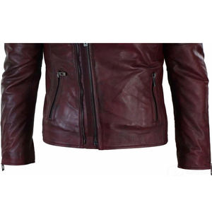 Veste d'hiver en cuir respirante et réversible pour homme, chauffante, imperméable, coupe-vent, séchage rapide, multi-logos et doublure en laine - Product Image 3