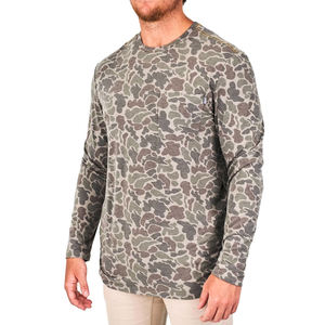 High Quality Polyester UPF50+ <b>Sunscreen</b> UV Quick Dry Breathable Long Sleeve Huk Performance Fishing Shirt - Product Image 1