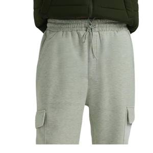 Pantalones Casuales Transpirables de Lona para Mujer HANO 2024 con Costuras Decorativas, Cintura Media Elástica, Cordones y Corte Recto - Product Image 5