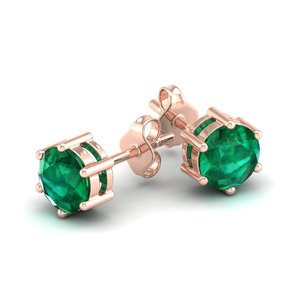 REYES Elegant 925 <b>Sterling</b> <b>Silver</b> 2 Carat Emerald Gemstone <b>Earrings</b> For Women GRA Certified Moissanite Screw Back <b>Stud</b> <b>Earrings</b> - Product Image 5