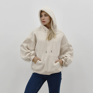 <b>Factory</b> Custom Made Women's Black Oversized Hoodie Casual Pullover Sweatshirt In Pakistan - Product Image 5