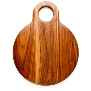 Planche à découper en noyer noir avec poignée, forme irrégulière, plateau de service pour fromage et pain, ustensile de cuisine - Product Image 2