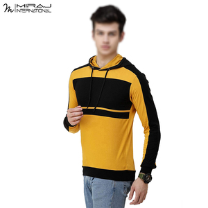 Sweat-shirts à capuche pour hommes, style pull, avec logo personnalisé, broderie et patch, manches amovibles, pour l'hiver, vente en gros - Product Image 3