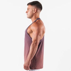 Camiseta de tirantes para hombre, de material liso, para culturismo, de color sólido, personalizada, para gimnasio. - Product Image 3