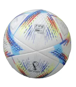 Penjualan Mega bola sepak bola terikat termal ganda bola sepak bola bersegel panas bola berbentuk bola bola berbentuk bulat untuk pertandingan internasional