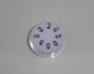 พลอยอะเมทิสต์ธรรมชาติทรงรีเหลี่ยมเพชรพลอยธรรมชาติขนาด 5x3 มม. แต่ละเม็ด รับรองโดยบุคคลที่สาม สีเขียว สำหรับทำเครื่องประดับ - Product Image 3