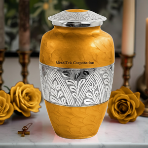 โกศบรรจุอัฐิขนาดใหญ่รุ่นใหม่ขายดีที่สุด สำหรับใส่เถ้ากระดูก สีตามสั่ง สำหรับผู้ใหญ่ ของที่ระลึกงานศพ โกศโลหะตกแต่ง - Product Image 2