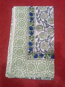 Chal de Algodón Estampado de Lujo para Mujer, Último Diseño Indio, 100% Algodón, Ancho, Estampado a Bloques, Hiyab, Bufanda, Chales - Product Image 4