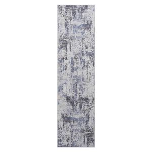 PAYAS Collection 2X8 Abstract <b>Runner</b> <b>Rug</b> in Grey/Denim Stylish Home Decor - Product Image 2
