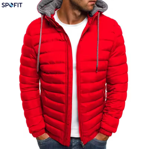 Chaquetas de Moda para Hombre, Chaqueta de Plumón Informal con Cierre Frontal, Corte Ajustado, Color Sólido, Largo Regular, Material de Poliéster - Product Image 4